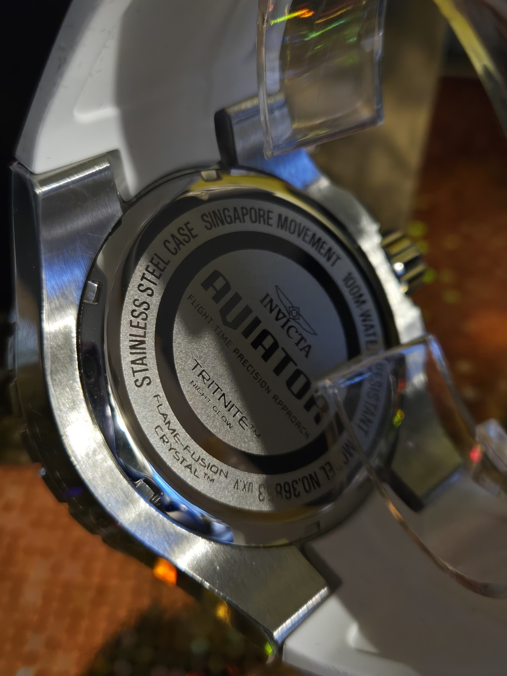 36853 Invicta Aviator Dia De Los Muertos Mother Of Pearl Men's Watch 50mm - Picture 7 of 7